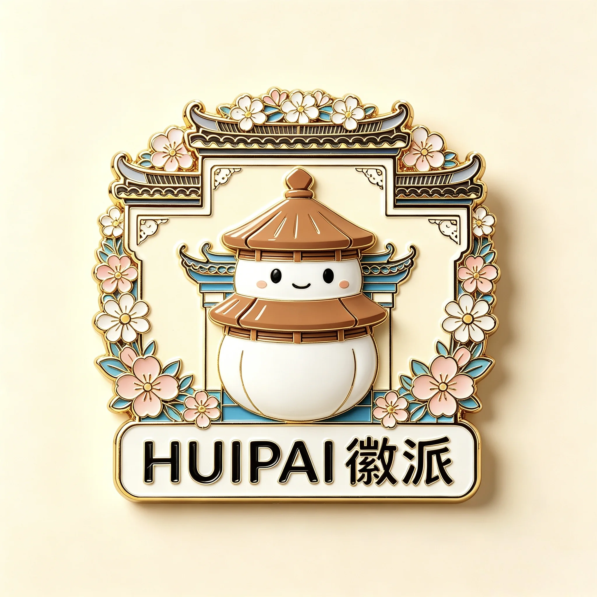 珐琅冰箱贴徽派