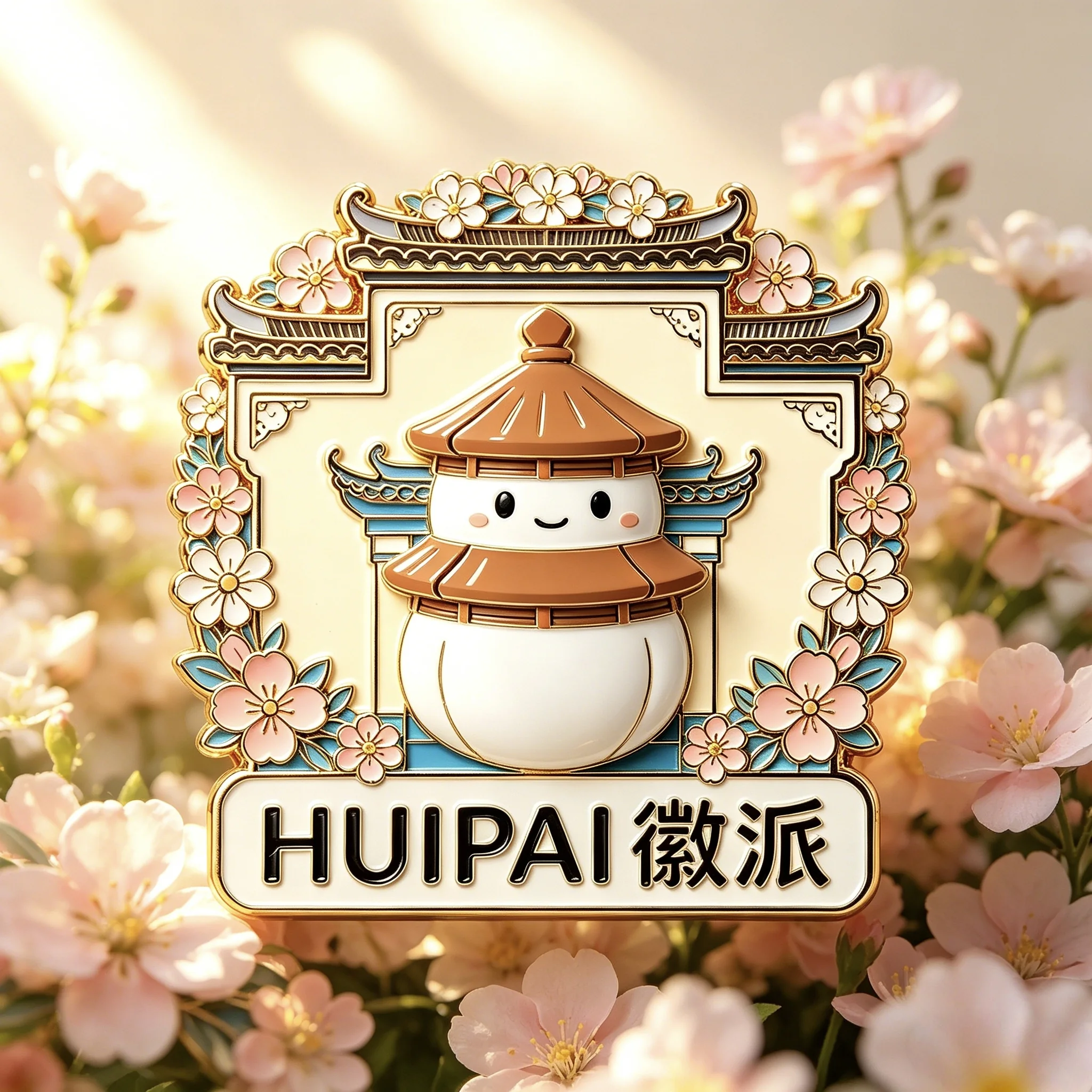 珐琅冰箱贴徽派光影